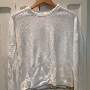 Anthropology cloth & Stone size M white pullover
